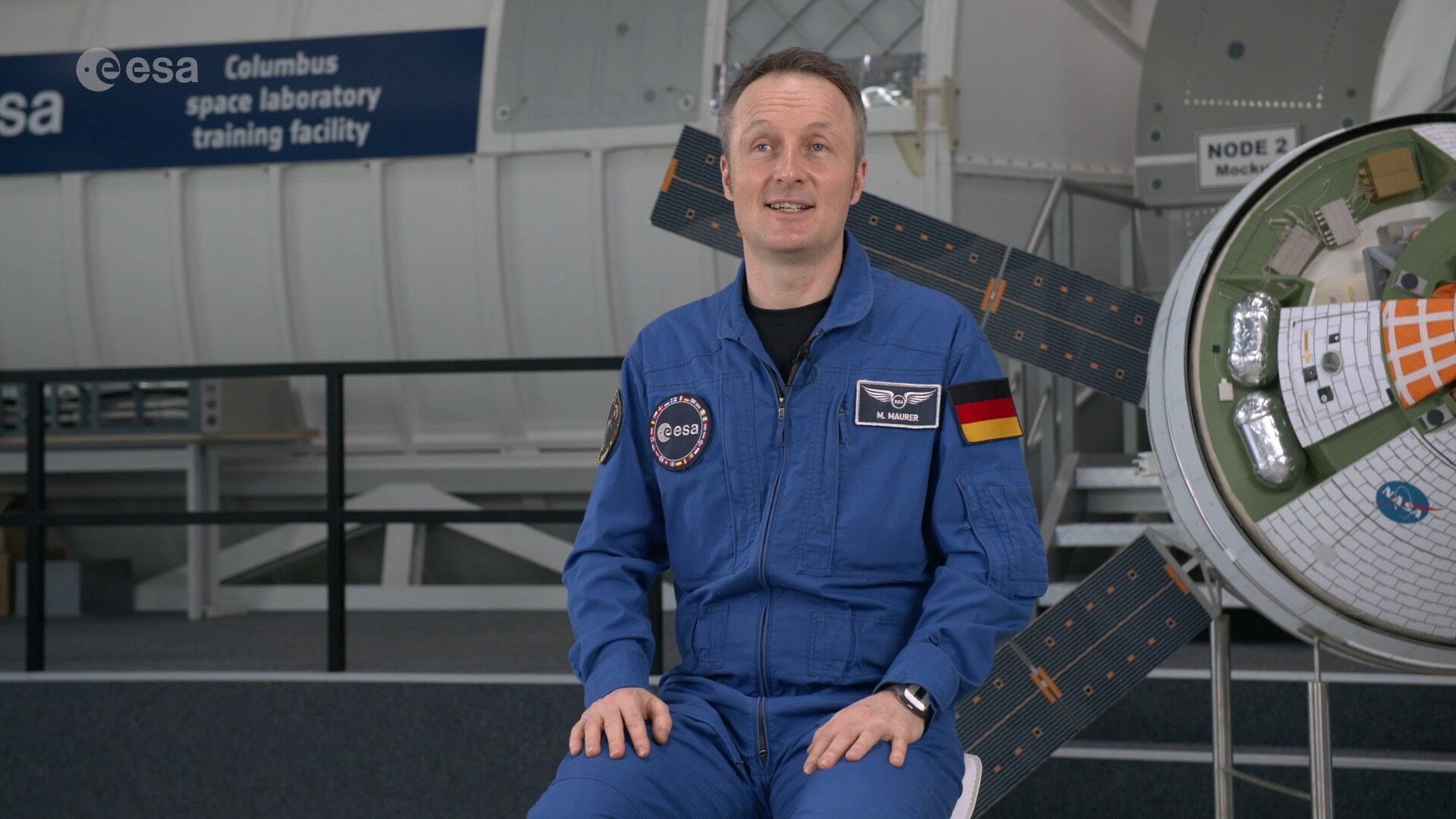 Orginal Patch mit ESA-Astronaut Matthias Maurer Deutschand COSMIC KISS 