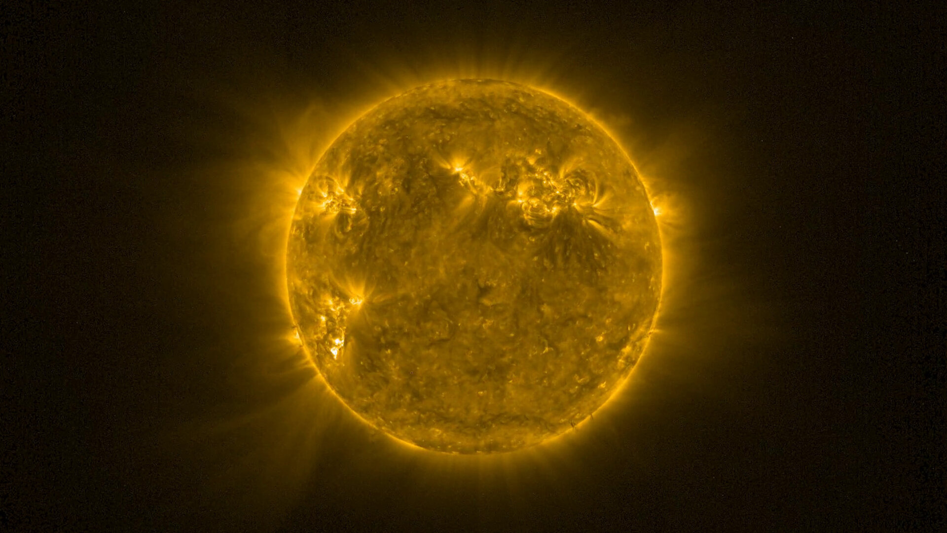 ESA / Galeria de imagens abaixo com o polo sul do Sol, regiões ativas, o Sol no periélio
