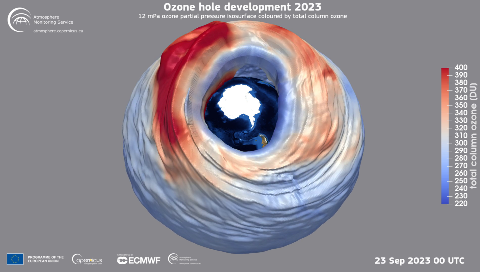 ESA - Ozone hole goes large again
